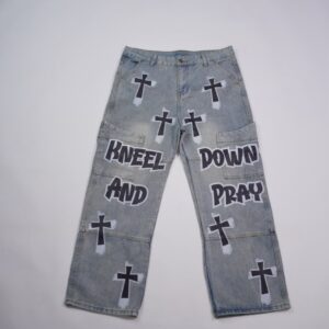 Icey Lifestyle "Sacred Streetwear" Graphic Jeans